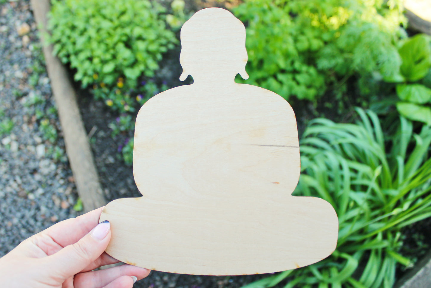 Wooden Budha Shape For Crafts And Decoration - Miniature Budha - Budha Statue - Budha Artwork Large