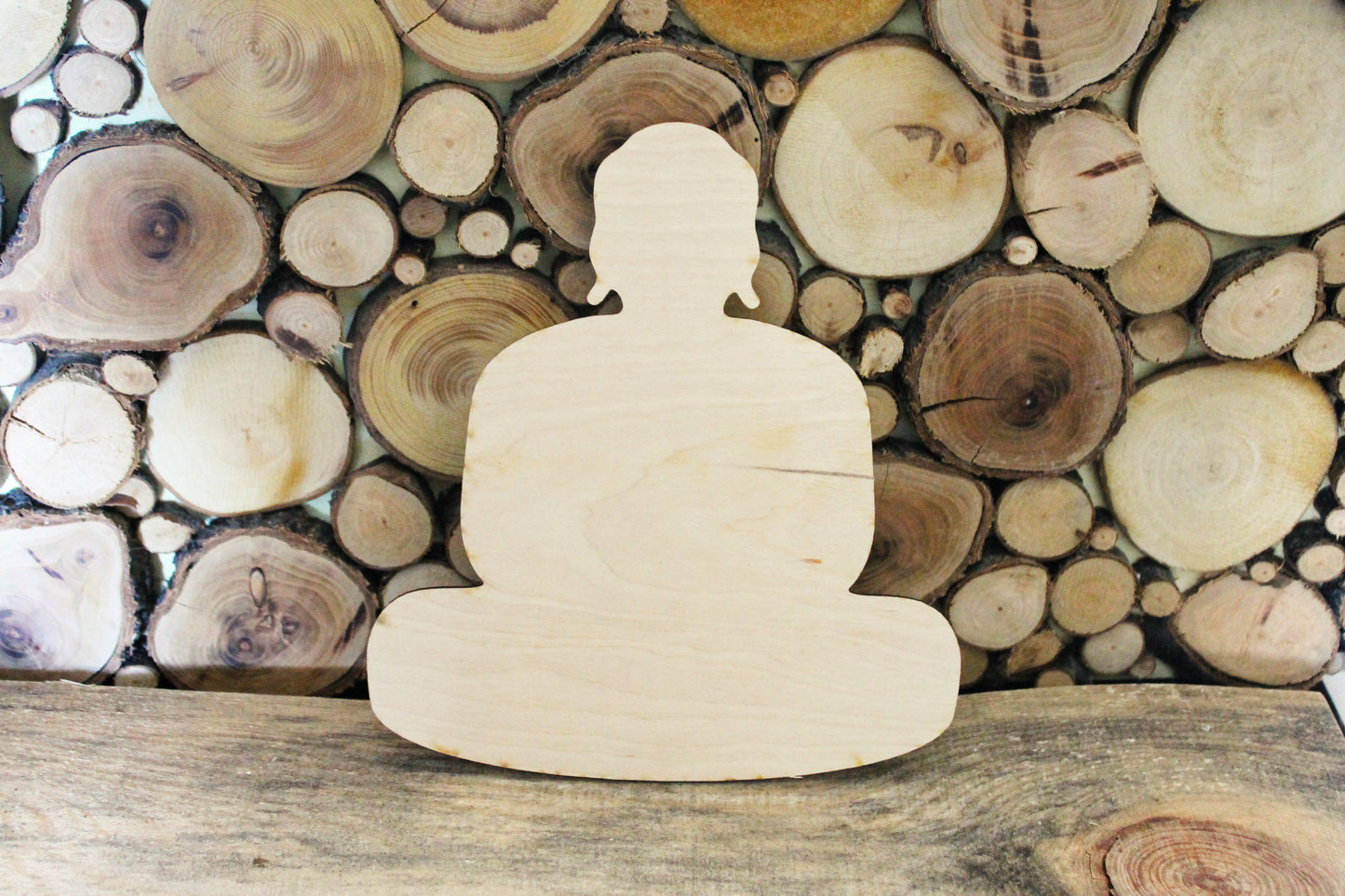 Wooden Budha Shape For Crafts And Decoration - Miniature Budha - Budha Statue - Budha Artwork Large