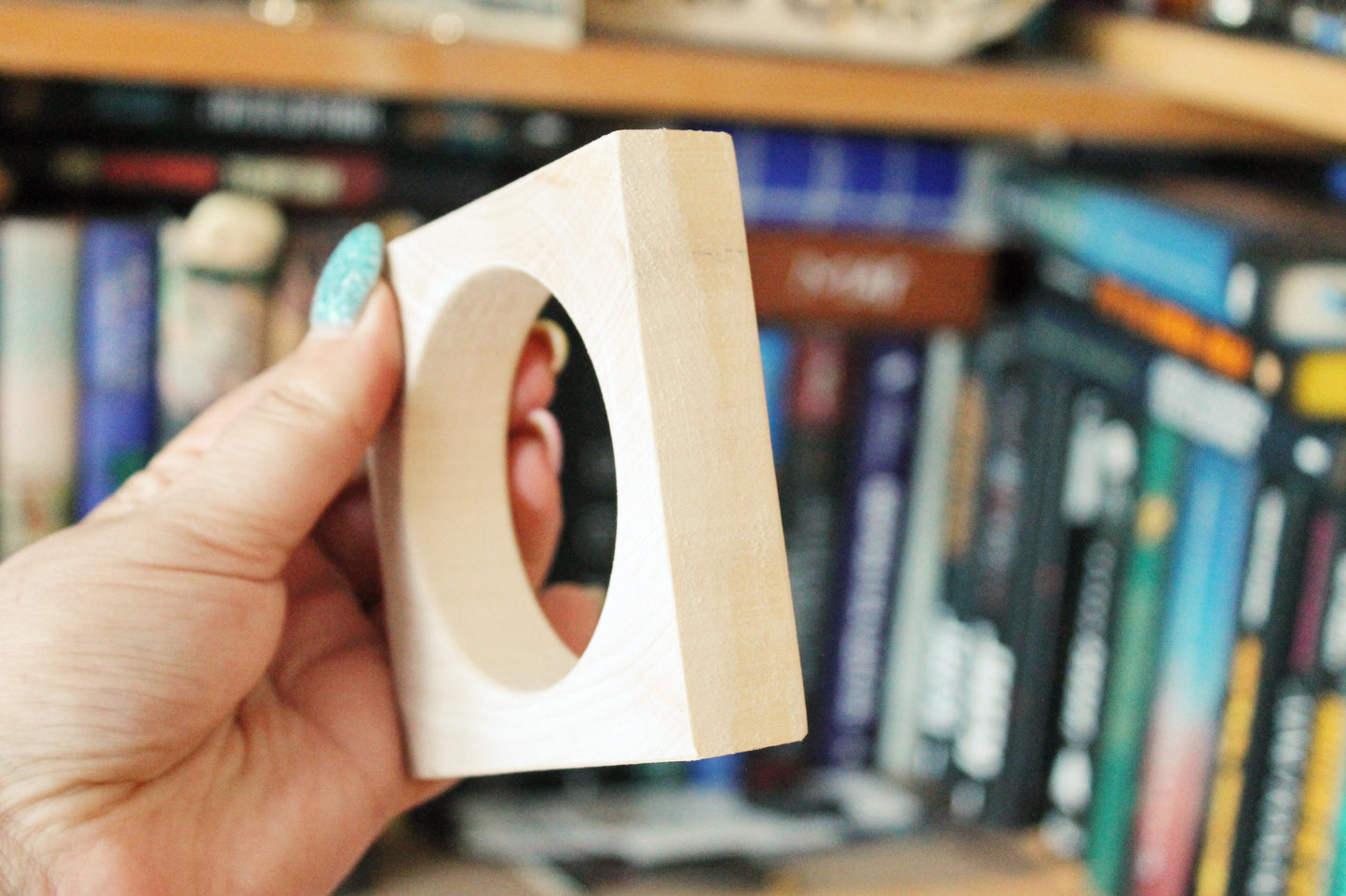 Handmade Wooden square Bracelet 20 mm– Natural Linden Wood Bangle, Unfinished Craft Bracelet Base for Painting, Decoupage or Minimalist Wear