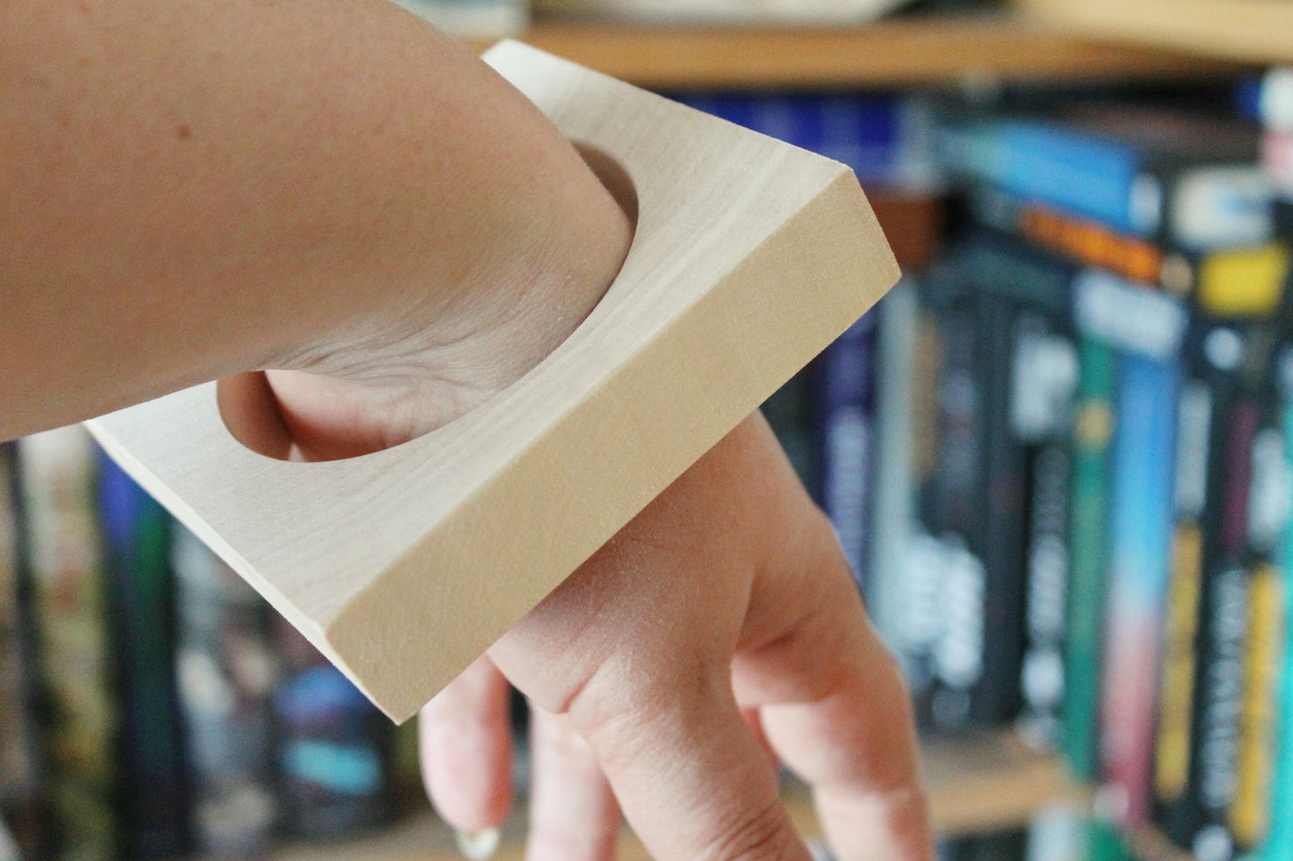 Handmade Wooden square Bracelet 20 mm– Natural Linden Wood Bangle, Unfinished Craft Bracelet Base for Painting, Decoupage or Minimalist Wear