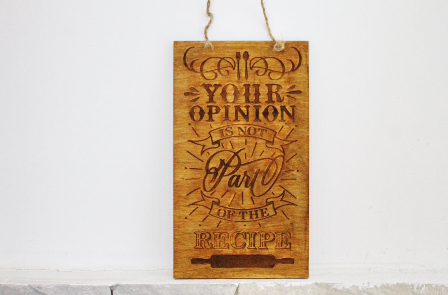 Wall hanging wooden plaque/sign - Kitchen picture, Cooking lover gift, Country decor, Housewarming gift, Farmhouse wall art
