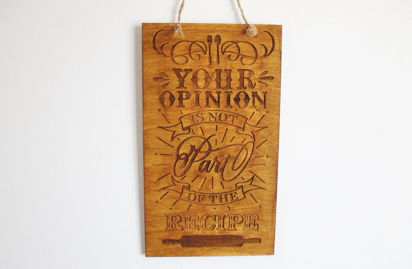 Wall hanging wooden plaque/sign - Kitchen picture, Cooking lover gift, Country decor, Housewarming gift, Farmhouse wall art