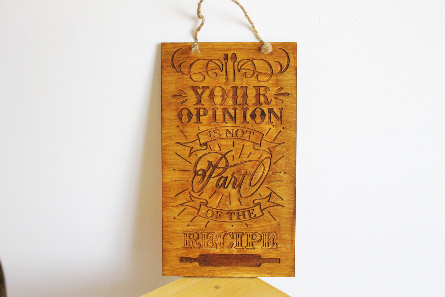 Wall hanging wooden plaque/sign - Kitchen picture, Cooking lover gift, Country decor, Housewarming gift, Farmhouse wall art