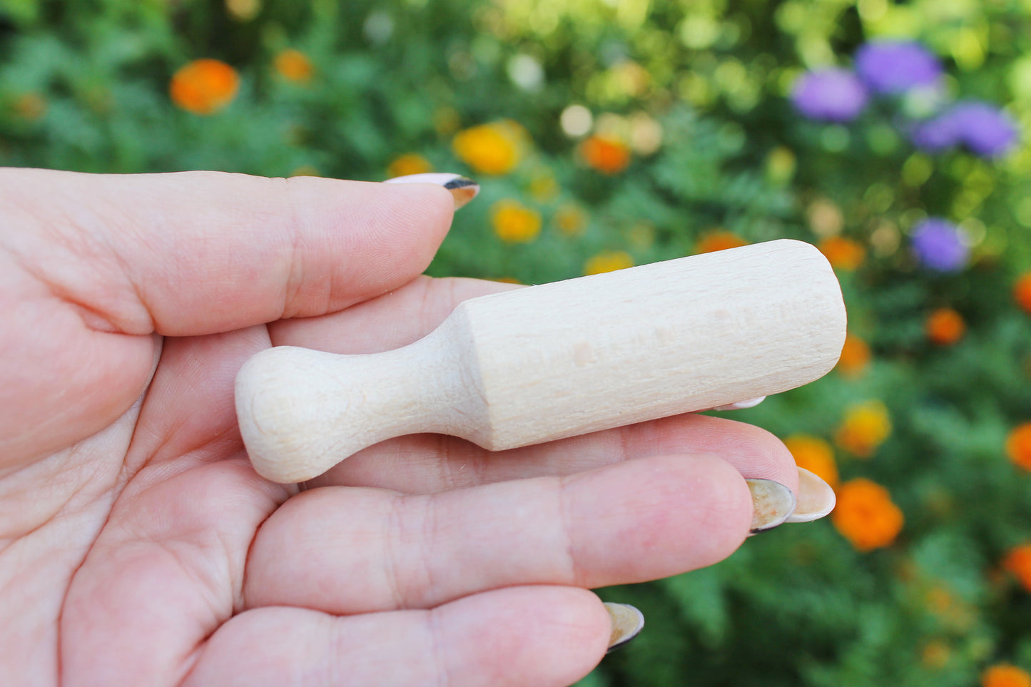 Handmade small wooden scoop for spices - 3.1 inches - natural eco friendly - made of beech wood