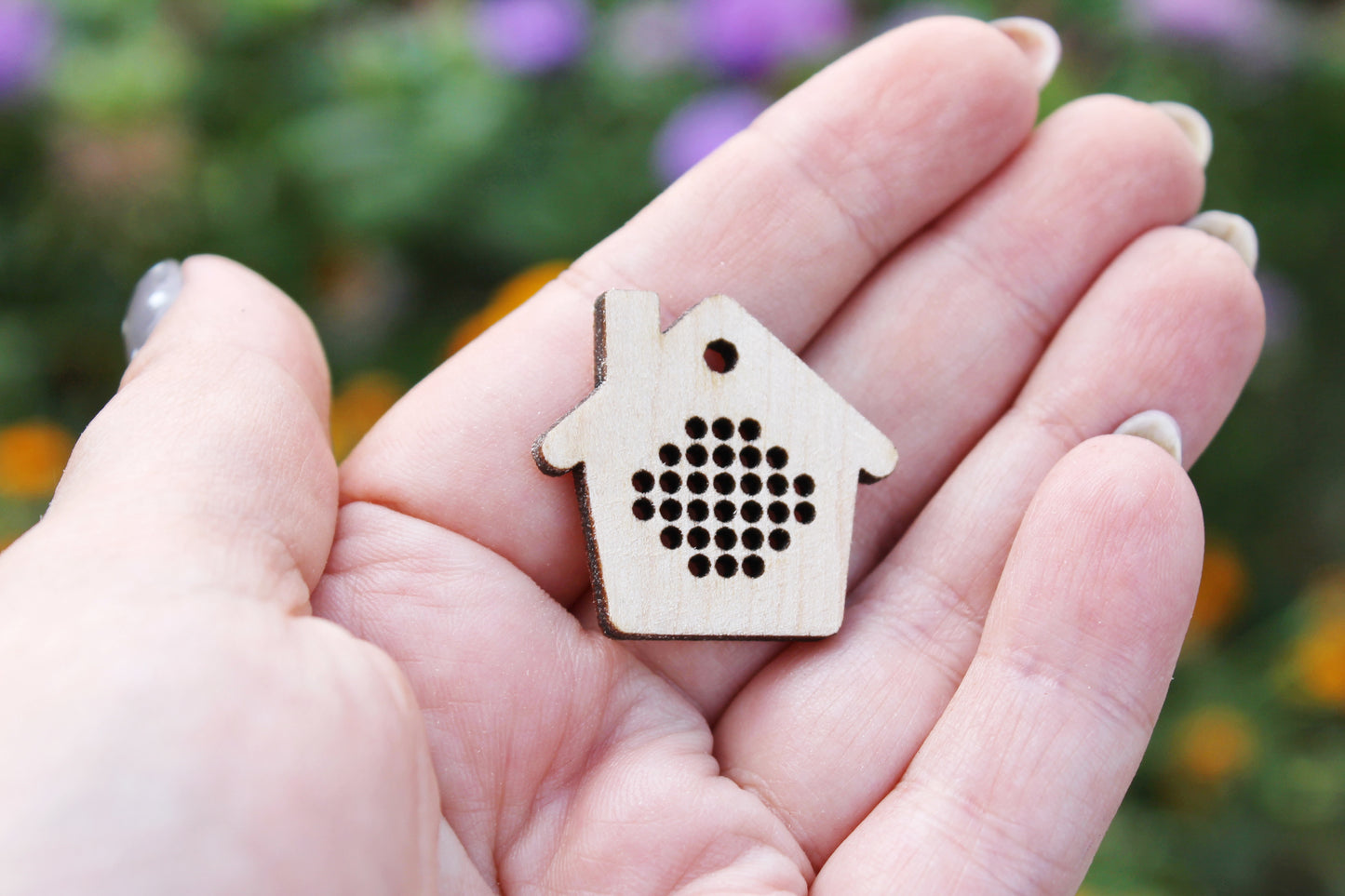 House Cross stitch pendant blanks - blanks Wood Needlecraft Pendant - different sizes