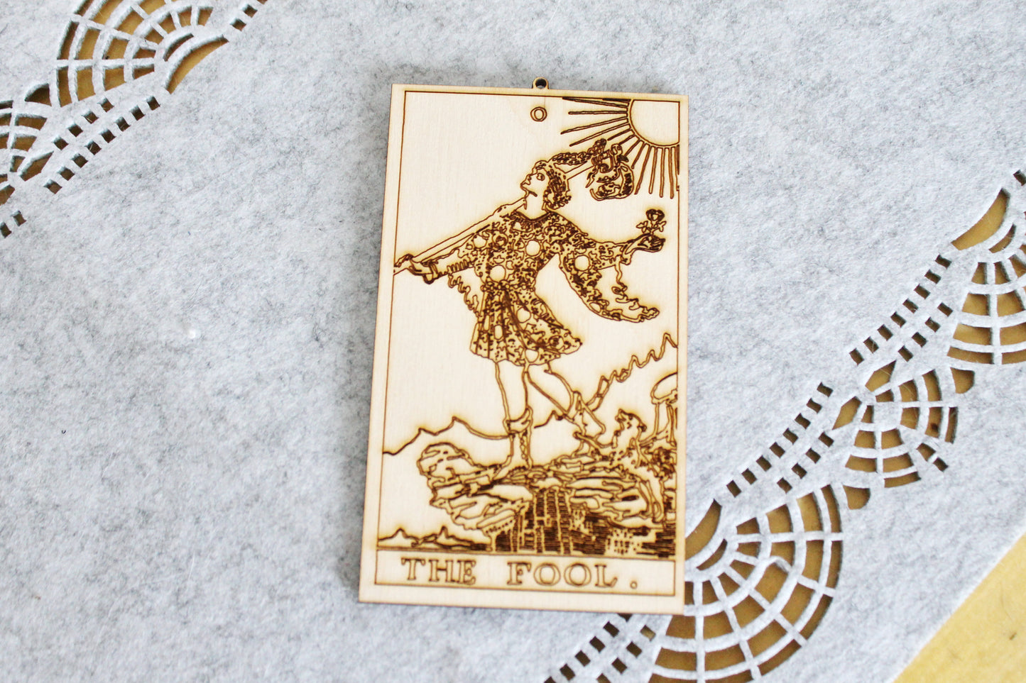 Wooden Tarot ornaments - 5x3 inches - laser cut TAROT cards - made of plywood (all deck soon with time)