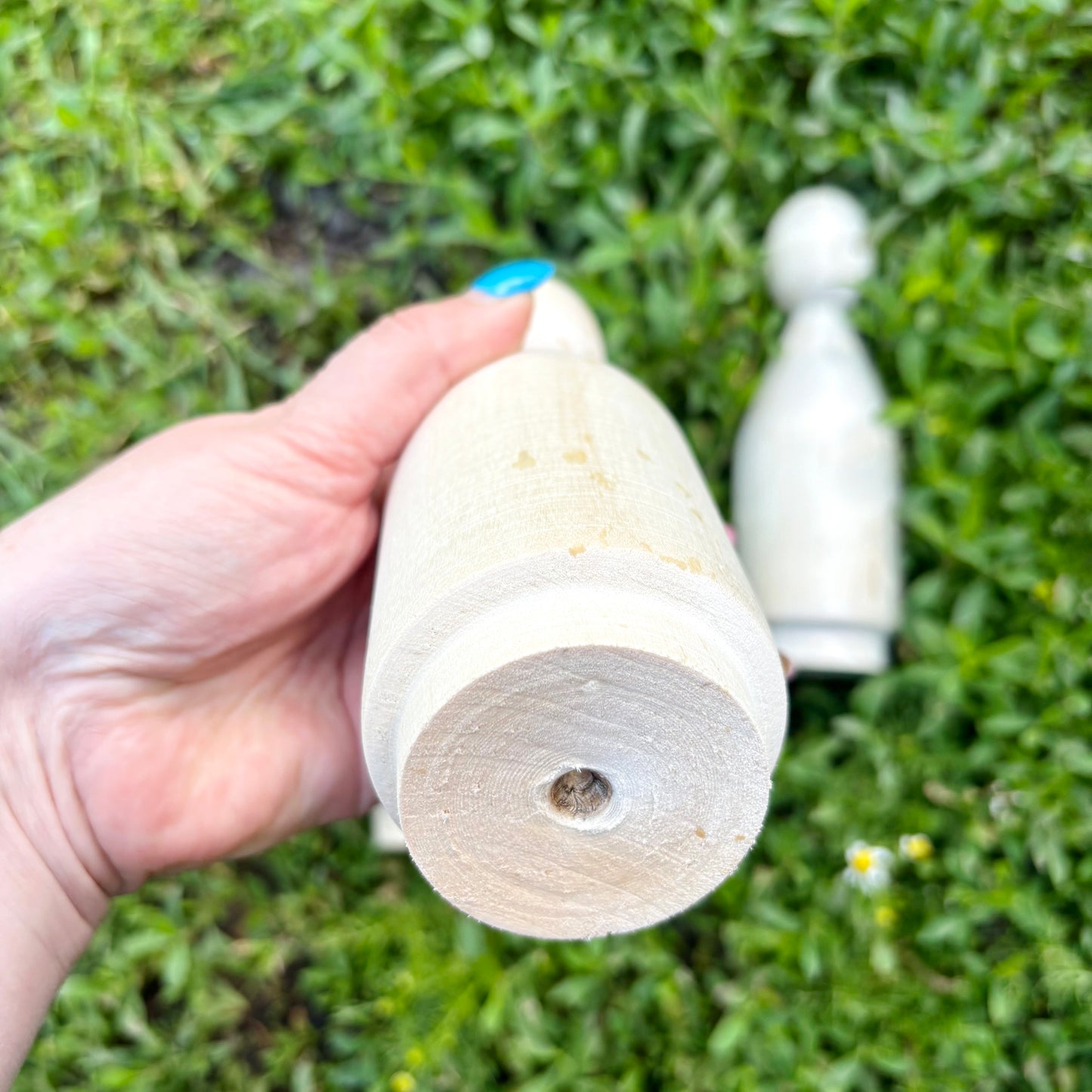 Large Unfinished Wooden Doll Figure, Beech Wood Peg Doll Body, Waldorf Craft Blank, DIY Painting Decor, 205mm - 8.1 inches