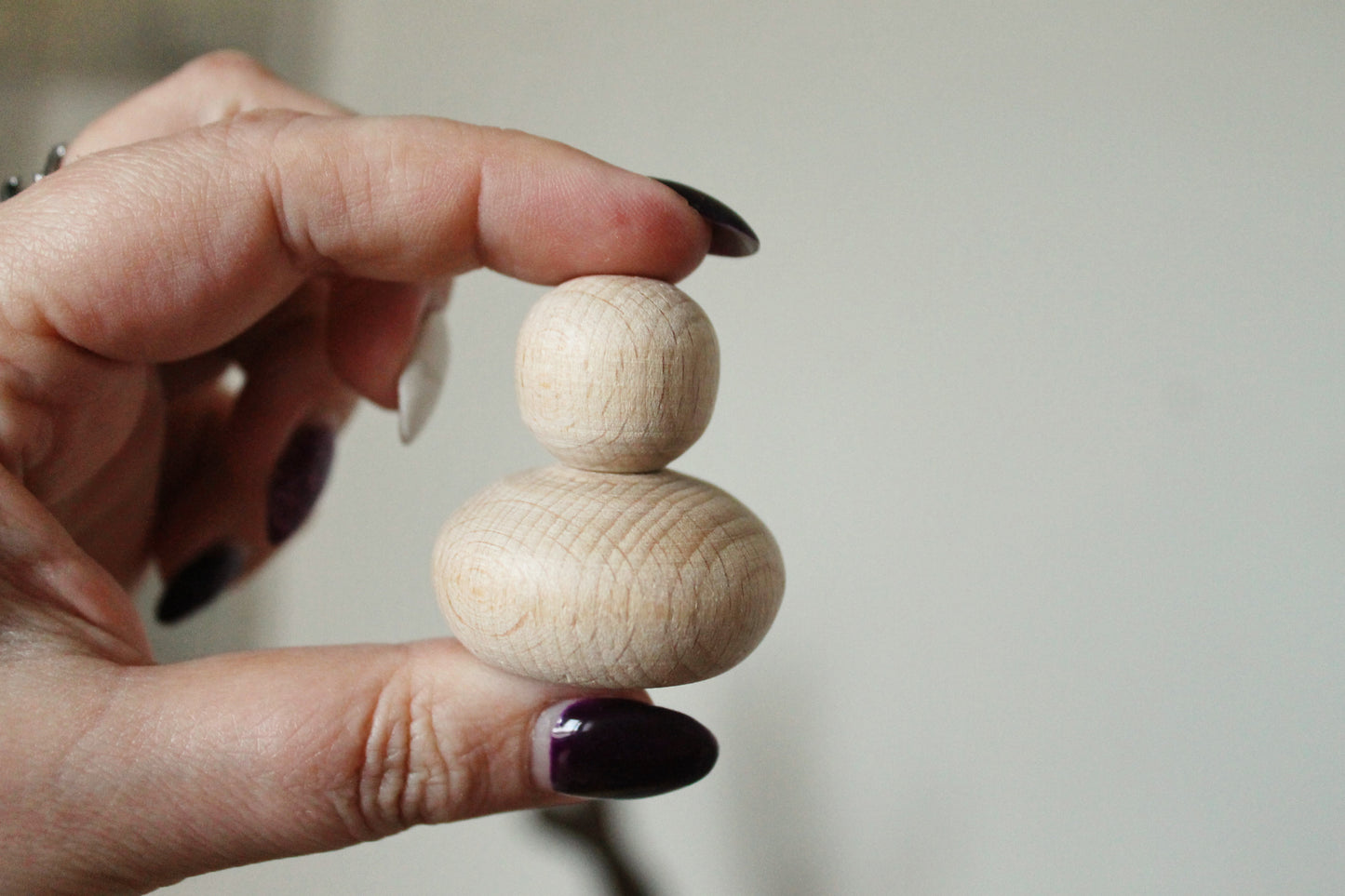 Set of two Small wooden dolls - 40 mm - 1.6 inches - unfinished wooden handmade dolls- made of beech wood
