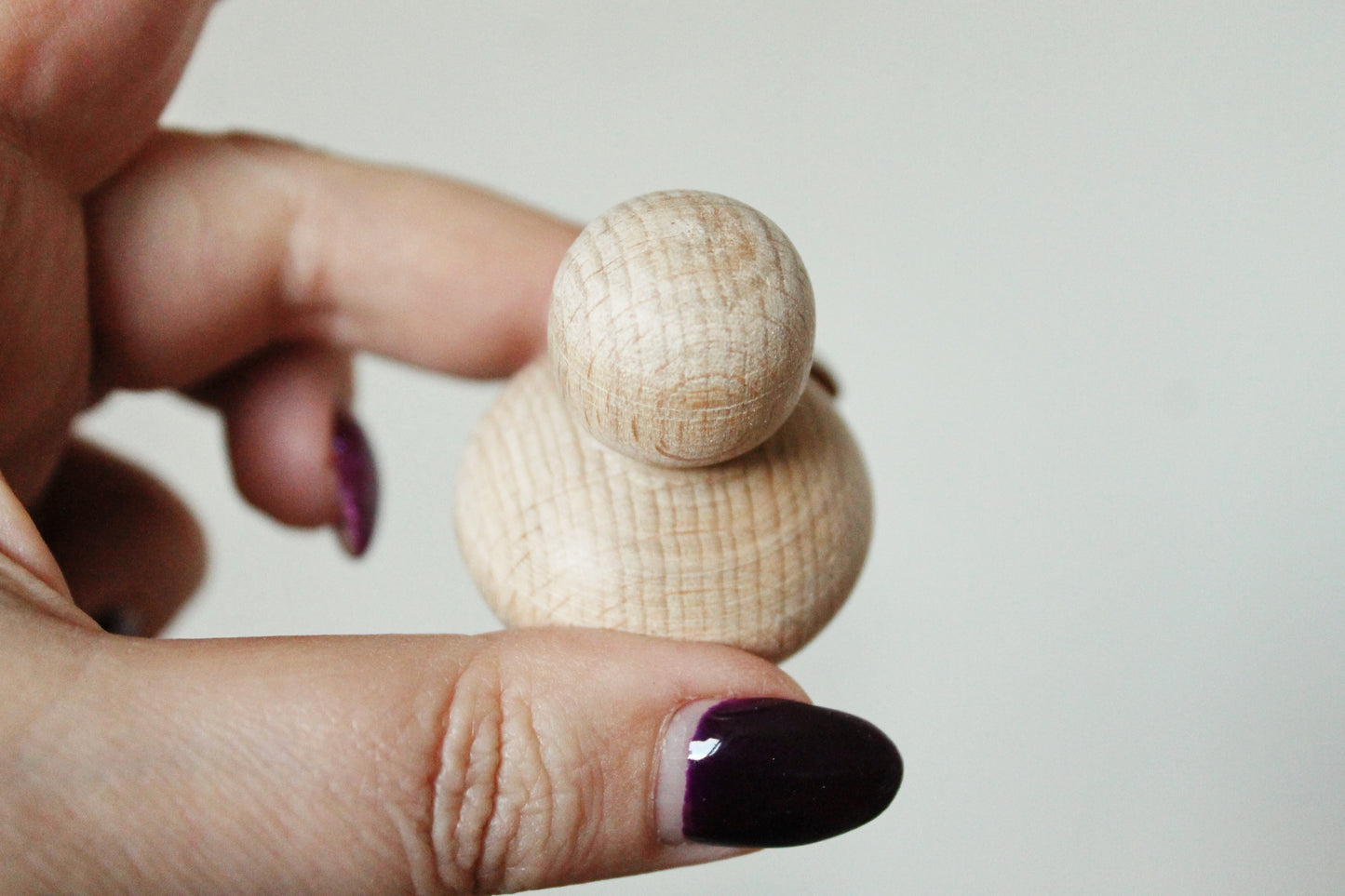 Set of two Small wooden dolls - 40 mm - 1.6 inches - unfinished wooden handmade dolls- made of beech wood