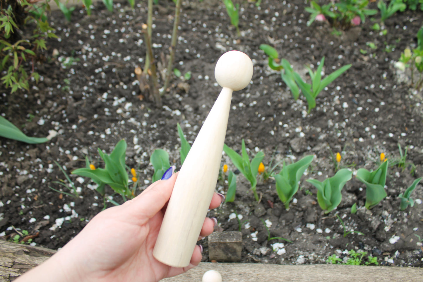 Unfinished wooden blank for doll - to make a doll - 200 mm x 35 mm - 7.9 x 1.4 inches - made of linden wood
