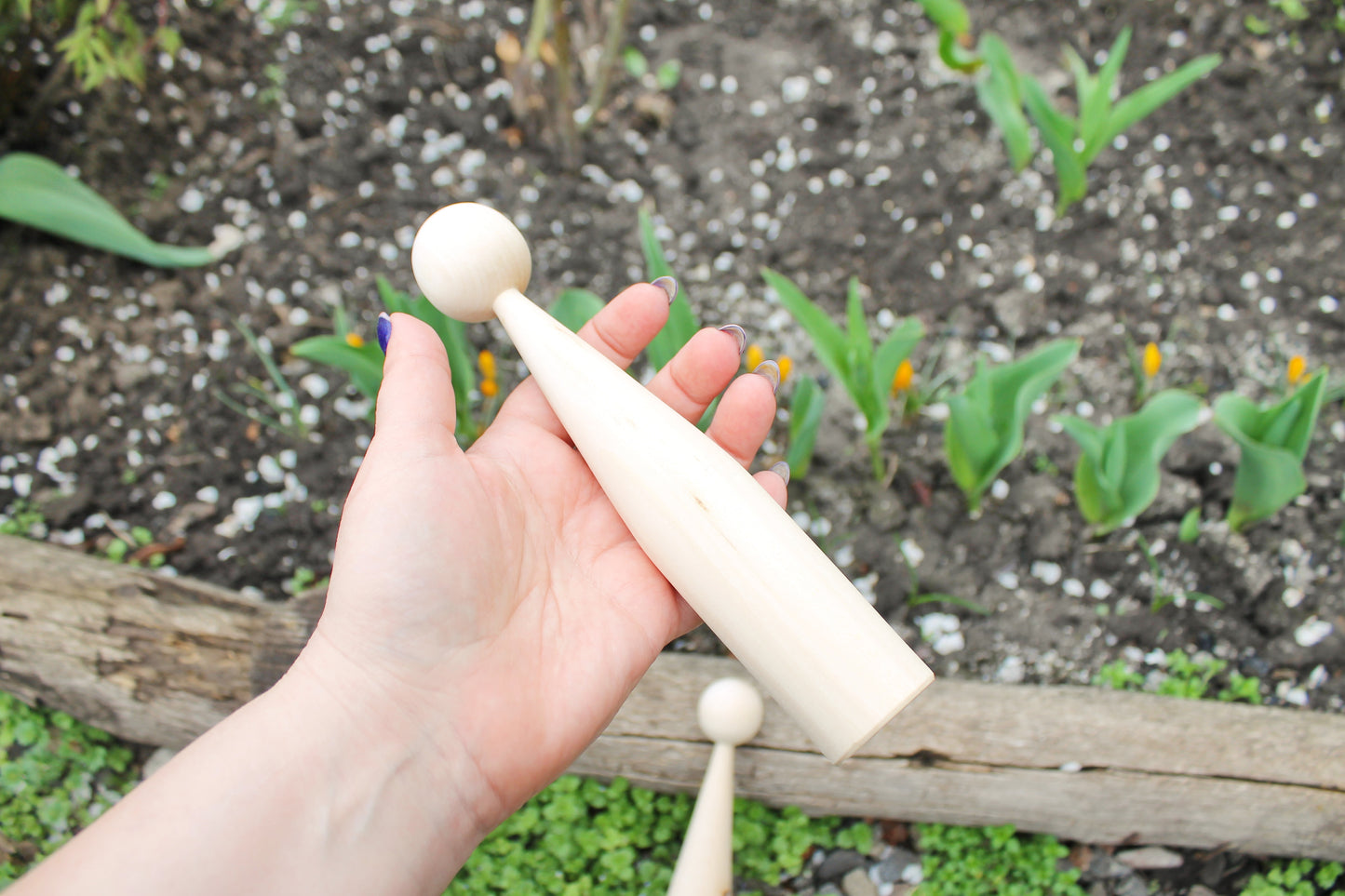 Unfinished wooden blank for doll - to make a doll - 200 mm x 35 mm - 7.9 x 1.4 inches - made of linden wood