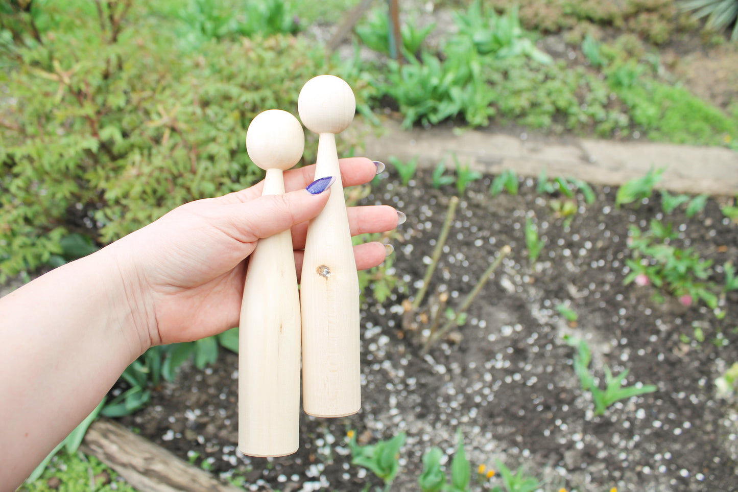 Unfinished wooden blank for doll - to make a doll - 200 mm x 35 mm - 7.9 x 1.4 inches - made of linden wood