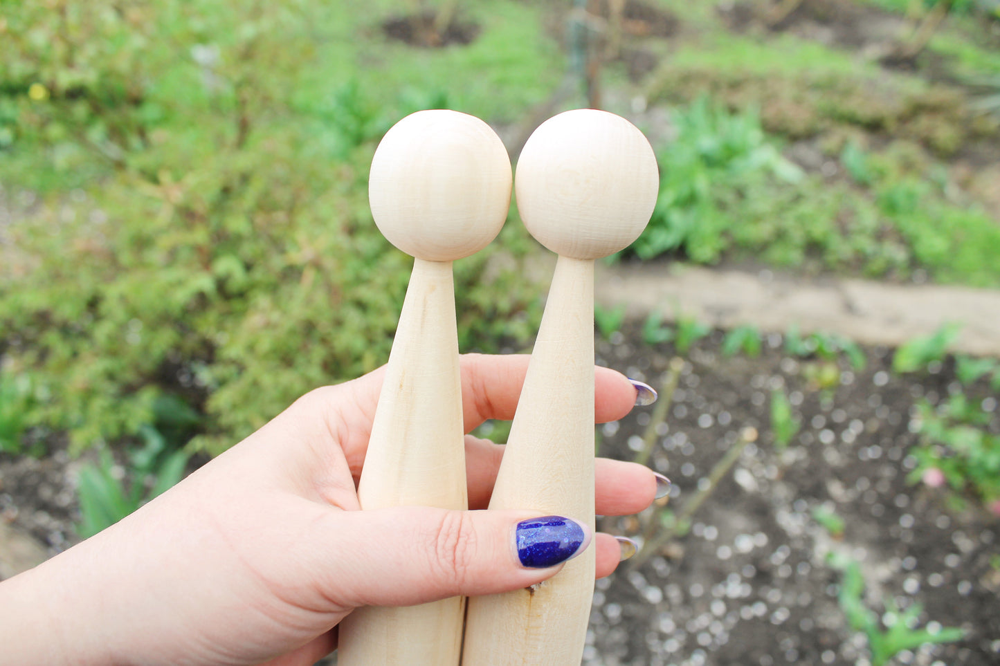 Unfinished wooden blank for doll - to make a doll - 200 mm x 35 mm - 7.9 x 1.4 inches - made of linden wood