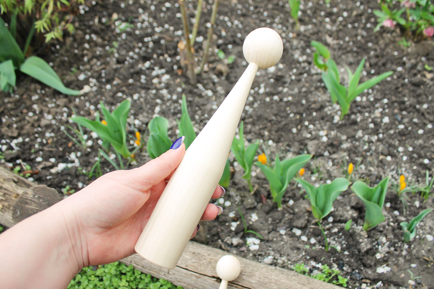 Unfinished wooden blank for doll - to make a doll - 250 mm x 40 mm - 9.8 x 1.6 inches - made of linden wood