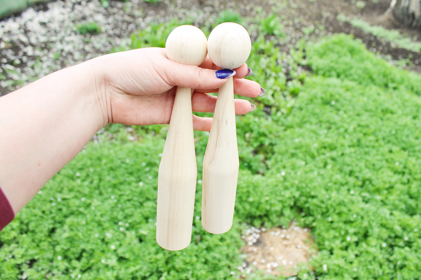 Unfinished wooden blank for doll - to make a doll - 250 mm x 40 mm - 9.8 x 1.6 inches - made of linden wood