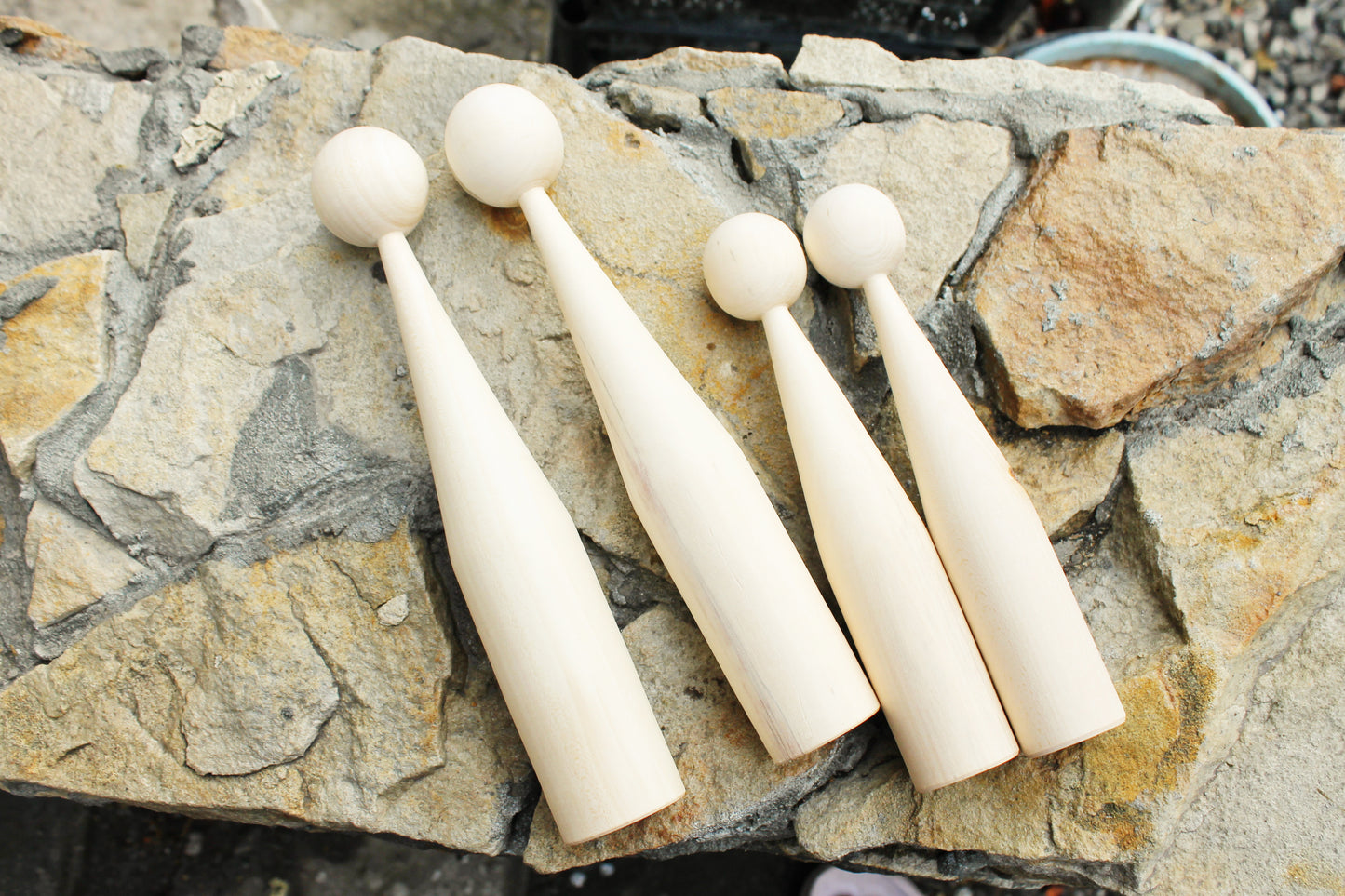 Unfinished wooden blank for doll - to make a doll - 250 mm x 40 mm - 9.8 x 1.6 inches - made of linden wood