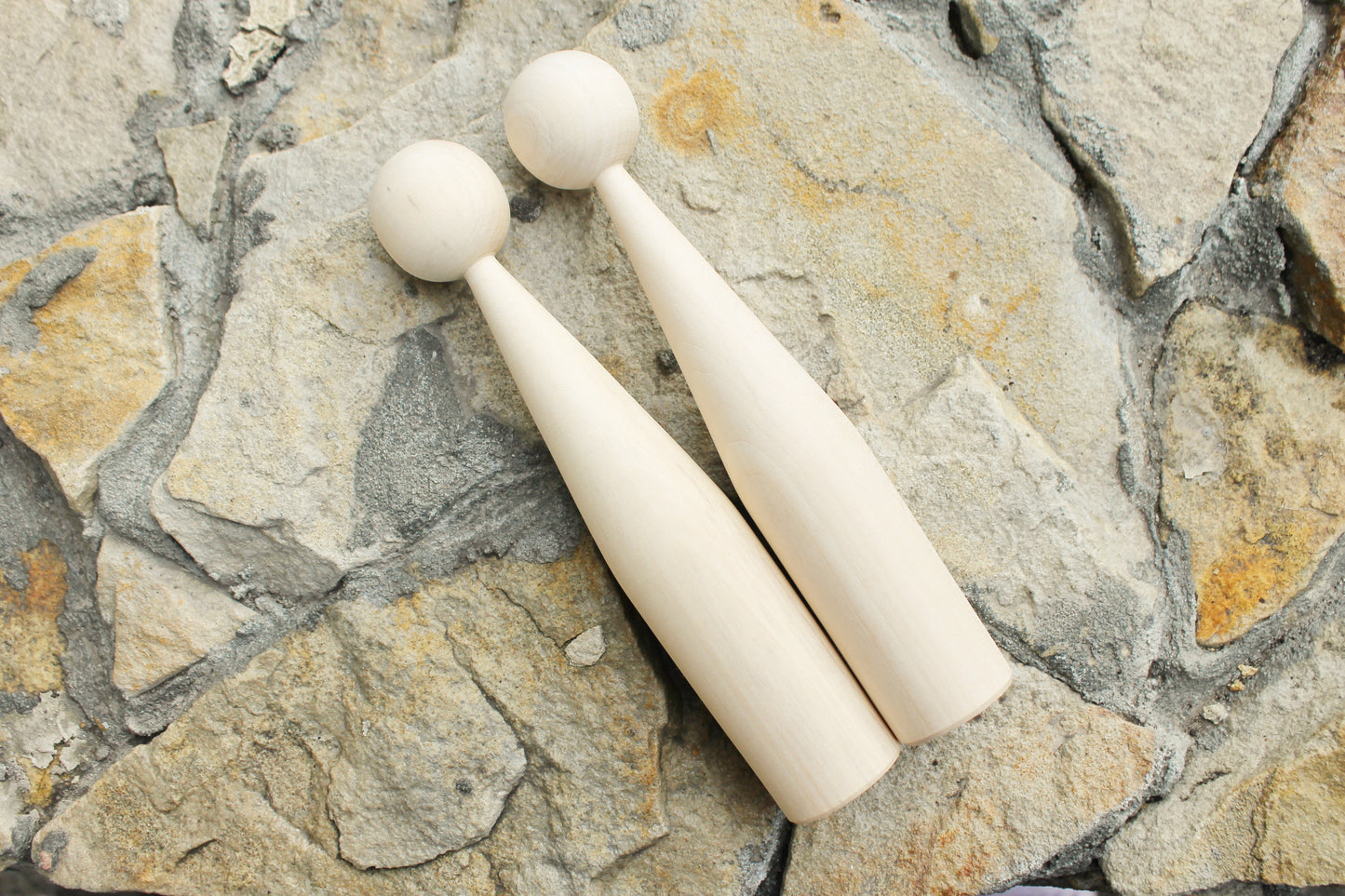 Unfinished wooden blank for doll - to make a doll - 250 mm x 40 mm - 9.8 x 1.6 inches - made of linden wood