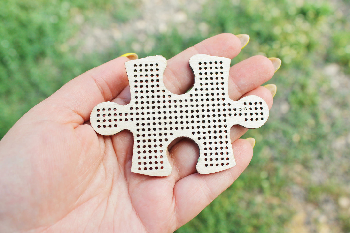 Set of 8 Creative Wooden Embroidery Blanks – Laser Cut Wooden Shapes for Stitching Projects - Geometric Wooden Embroidery Blanks
