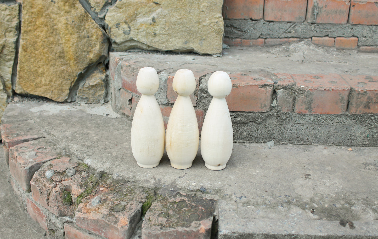 Unfinished Wooden Doll / Skittle – 8.1” Tall | DIY Beech Wood Figure - unfinished wooden skittle