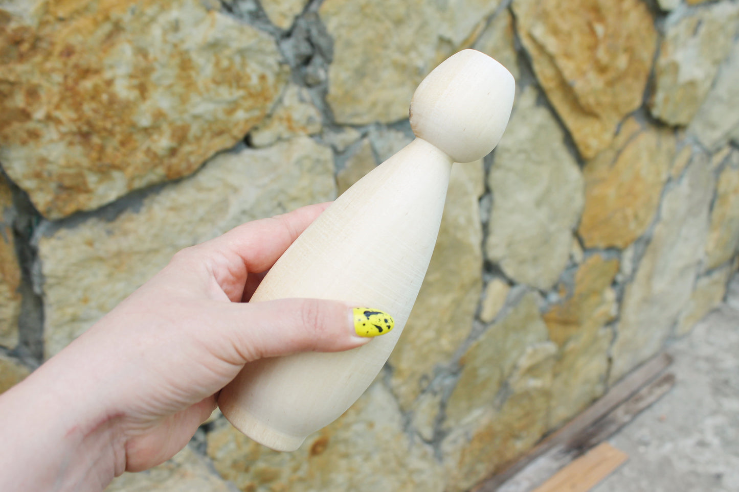 Unfinished Wooden Doll / Skittle – 8.1” Tall | DIY Beech Wood Figure - unfinished wooden skittle