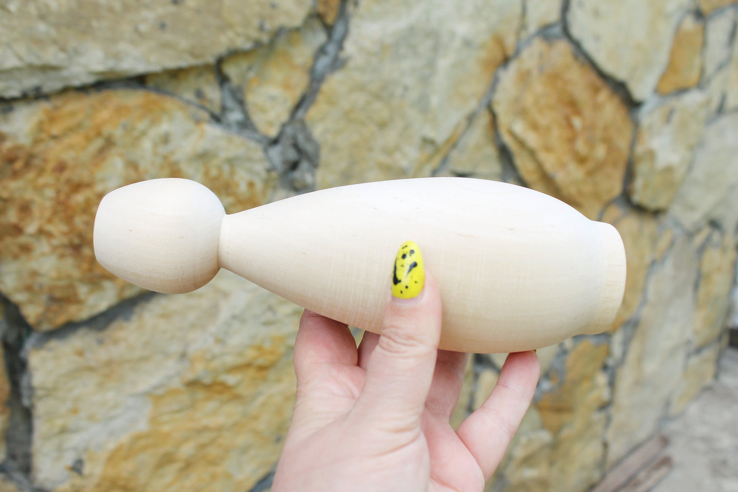 Unfinished Wooden Doll / Skittle – 8.1” Tall | DIY Beech Wood Figure - unfinished wooden skittle