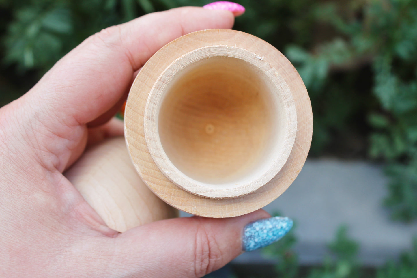 Wooden Egg Trinket Box with Stand – Handmade Alder Jewelry Keepsake Box, Rustic Easter Decor, Natural Wood Gift - 4.5 inches