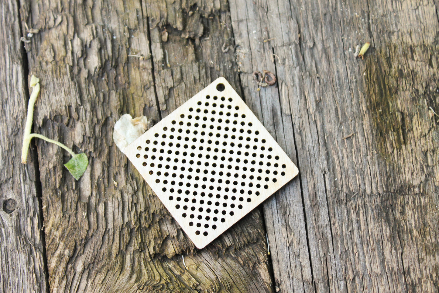 SET OF 5 - Square rhomb Cross stitch pendant blank - blanks Wood Needlecraft Pendant, wooden cross stitch blank