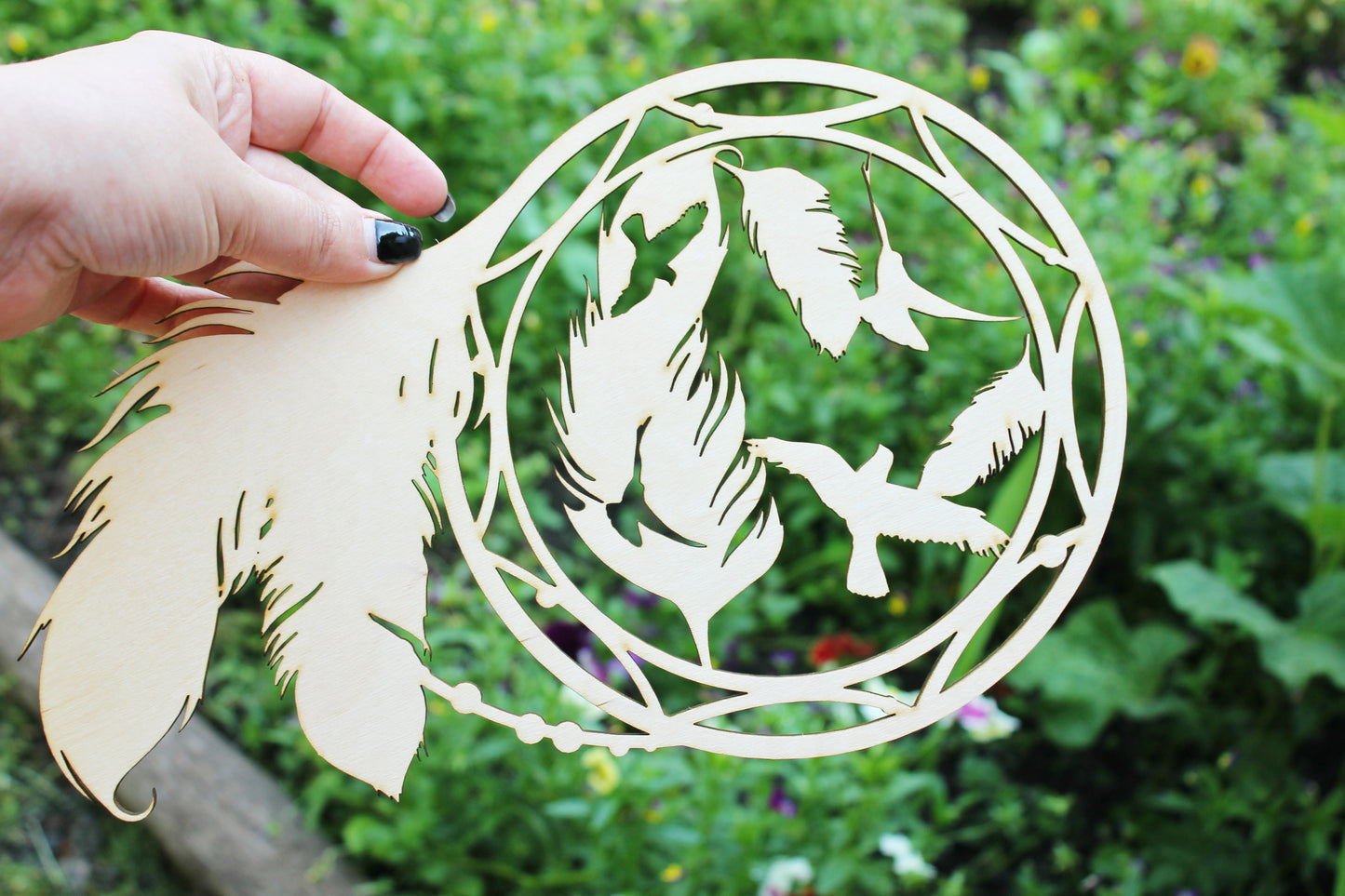 Dreamcatcher Laser Cut - unfinished blank - 11.8 inches - Dreamcatcher Home Decor different sizes