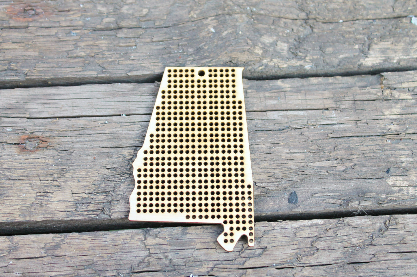 Alabama state cross stitch - Laser Cut - unfinished blank - 3.5 inches - Alabama Map cross stitch - Sweet Home Alabama