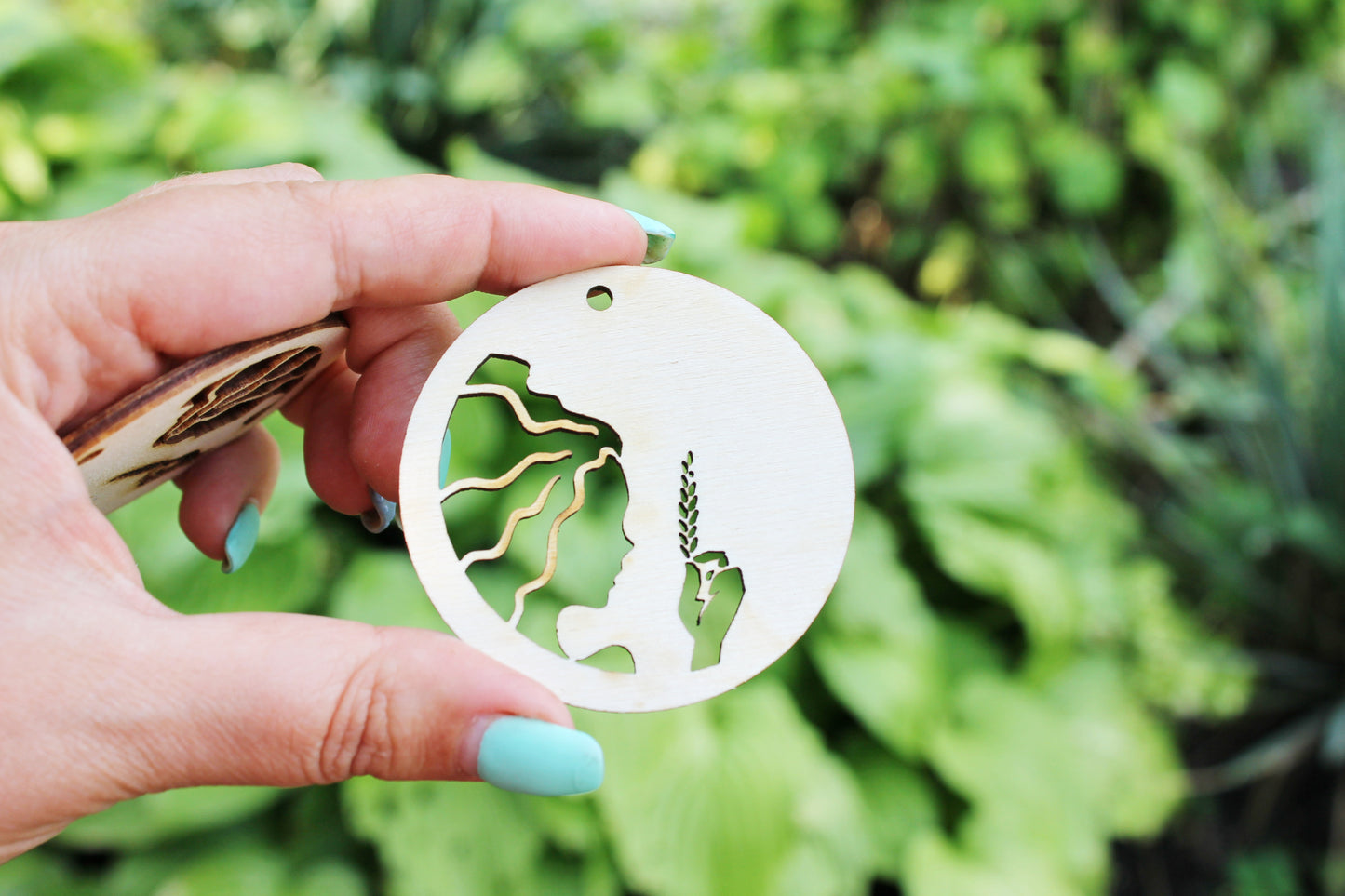 Zodiac earrings/pendants base, set of two Virgo zodiac sign - laser cut zodiac 2.4 inches - plywood zodiac set- unfinished zodiac earrings