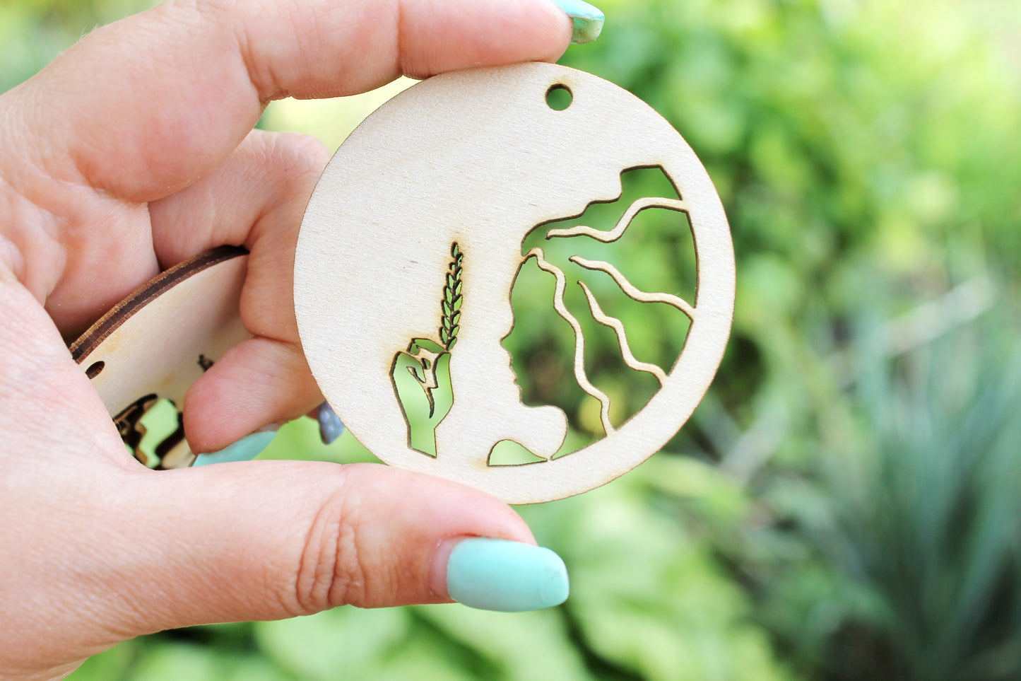 Zodiac earrings/pendants base, set of two Virgo zodiac sign - laser cut zodiac 2.4 inches - plywood zodiac set- unfinished zodiac earrings