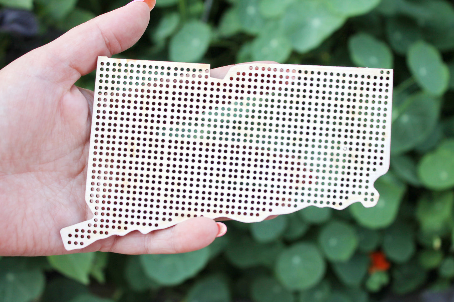 Connecticut state cross stitch - Laser Cut - unfinished blank - 5.5 inches - Connecticut Map cross stitch