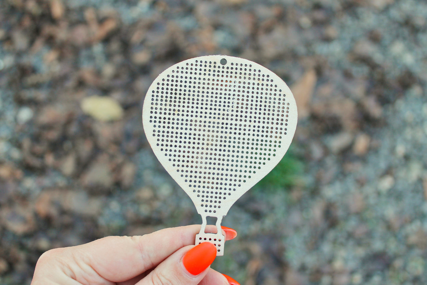 Balloon - Cross stitch pendant blank - blanks Wood Needlecraft Pendant - 100 mm Balloon
