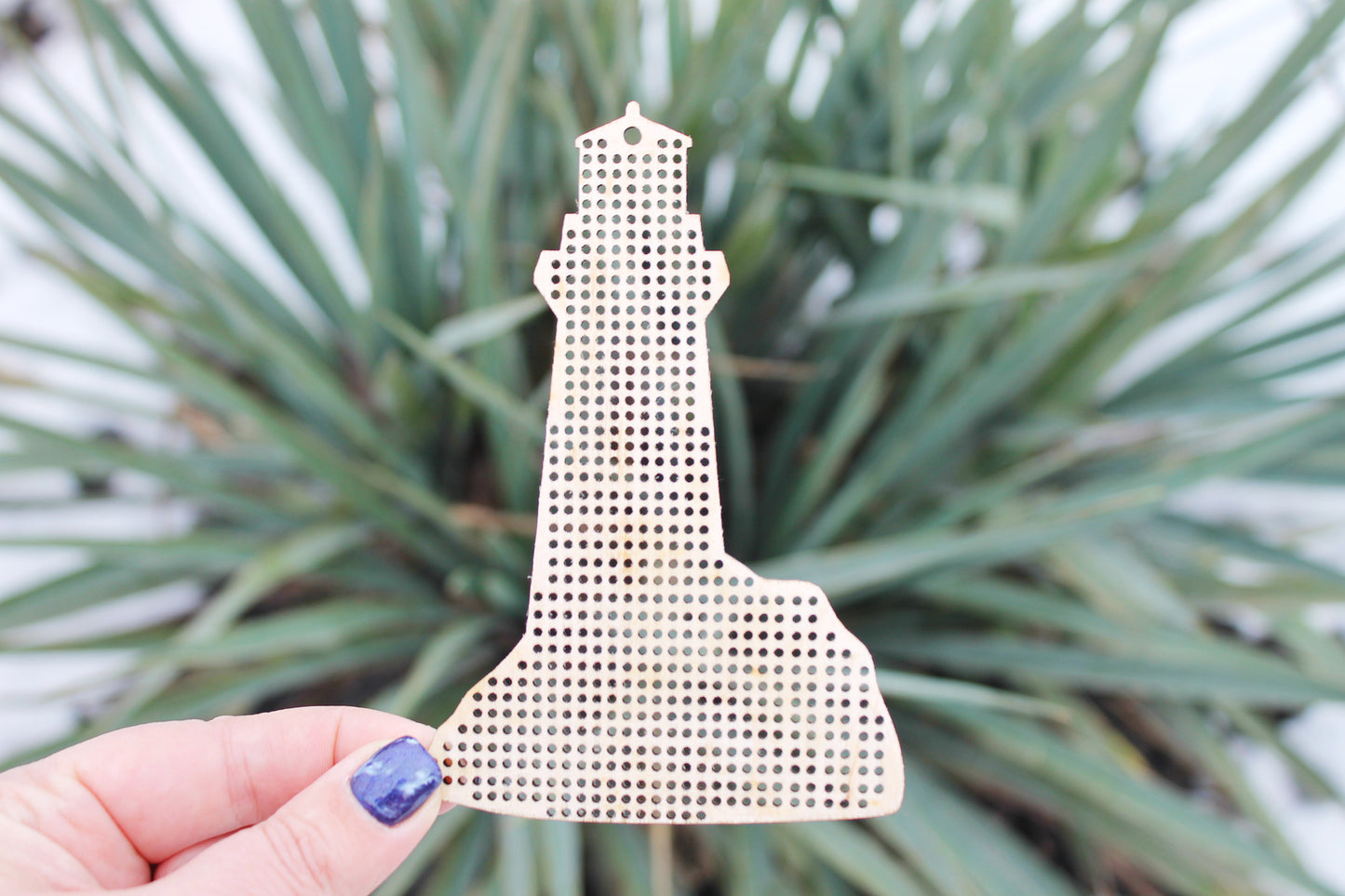 Lighthouse cross stitch blank - 120 mm - 4.7 inch blanks Wood Needlecraft - wooden cross stitch blank