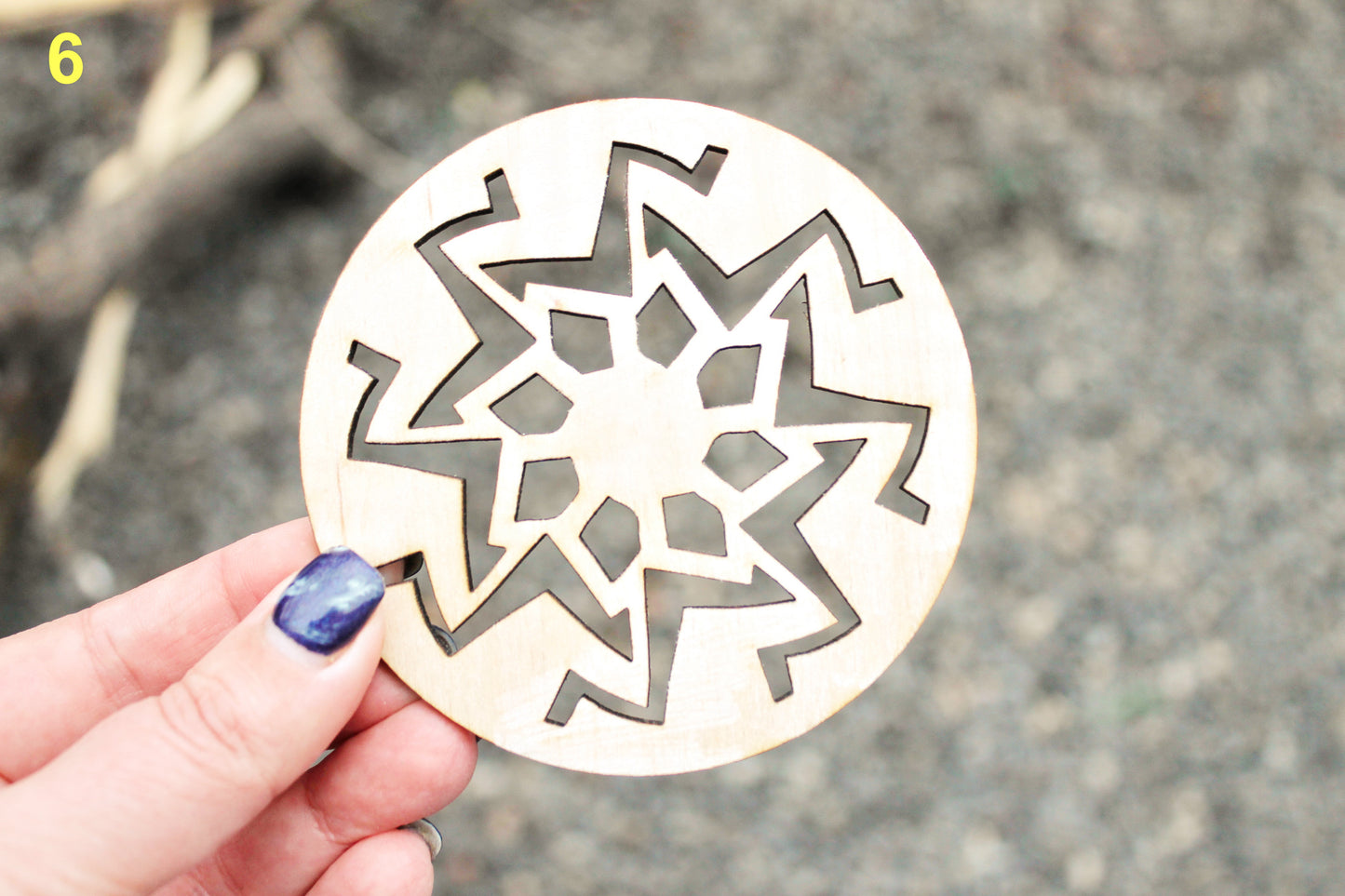 Native American Wooden Coasters - unfinished coasters 3.5 inches - made of high quality plywood - table decor, Modern coasters (2)