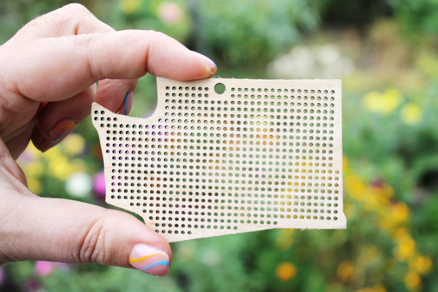 Washington state cross stitch - Laser Cut - unfinished blank - 3.5 inches - Washington cross stitch blank