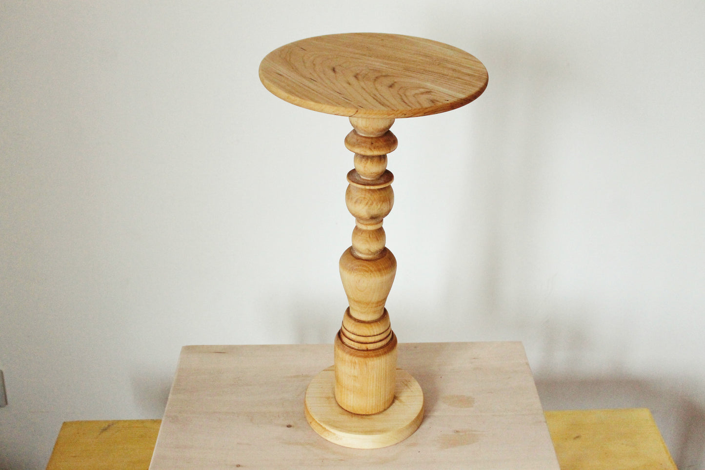 Wooden plant stand, covered by oil for wood - 20 inches - handmade flower stand - made of linden wood