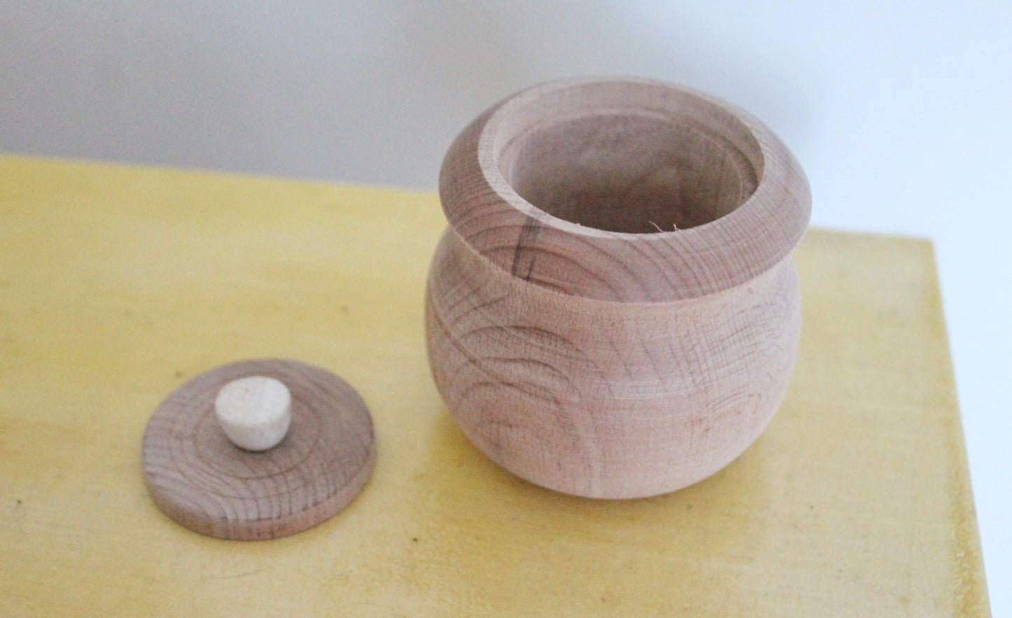 Unfinished wooden barrel (keg) 60x70 mm - 2.4 x 2.8 inches - natural eco-friendly - made of beech wood