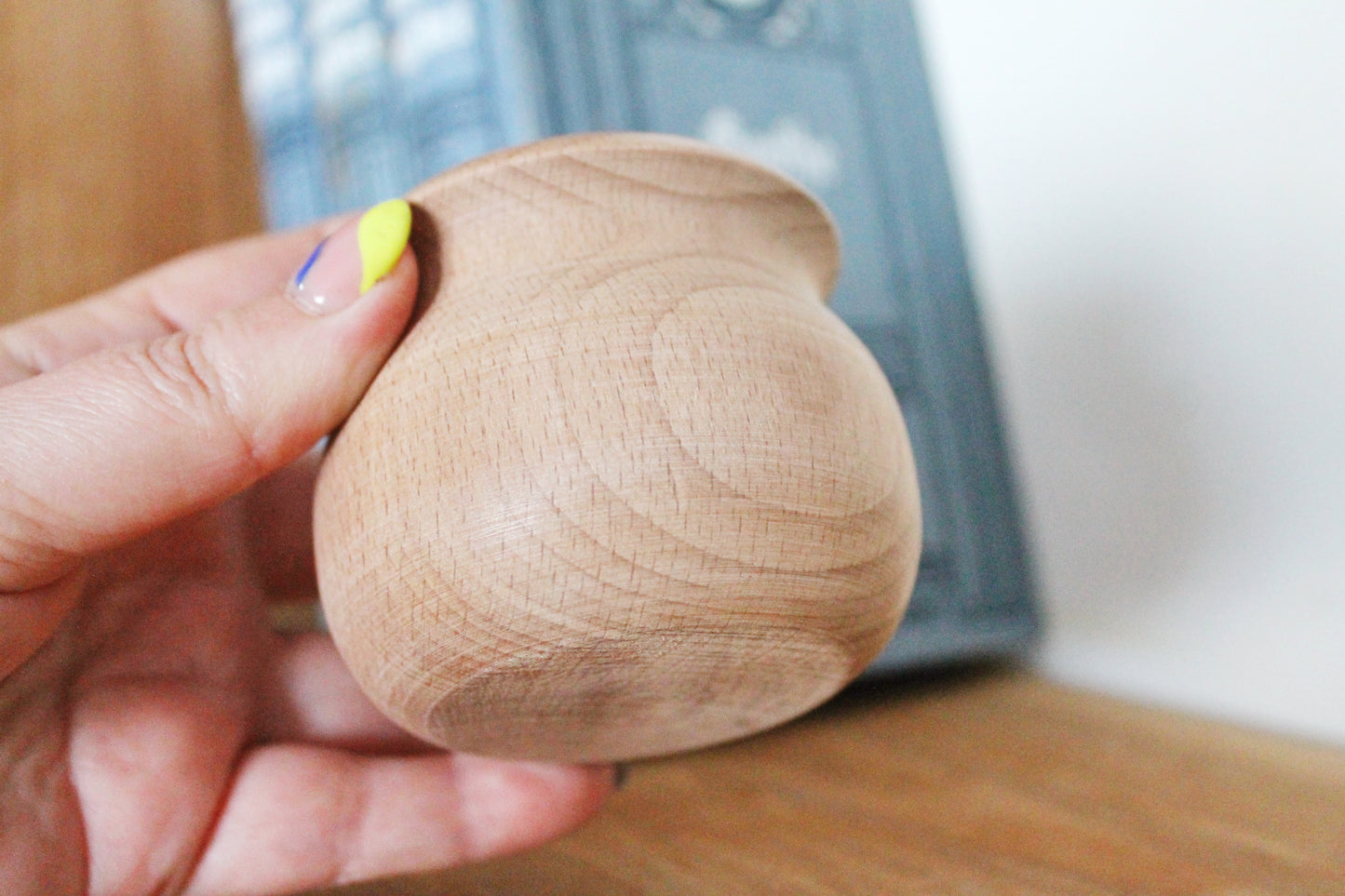 Unfinished wooden barrel (keg) 60x70 mm - 2.4 x 2.8 inches - natural eco-friendly - made of beech wood