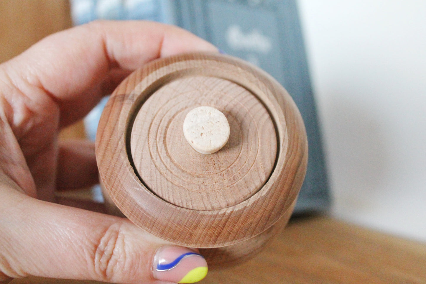 Unfinished wooden barrel (keg) 60x70 mm - 2.4 x 2.8 inches - natural eco-friendly - made of beech wood