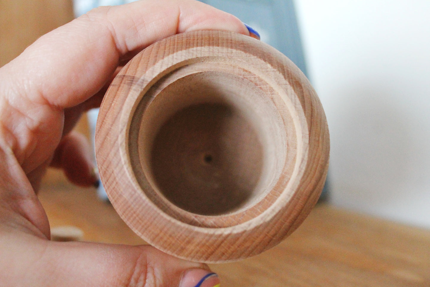 Unfinished wooden barrel (keg) 60x70 mm - 2.4 x 2.8 inches - natural eco-friendly - made of beech wood