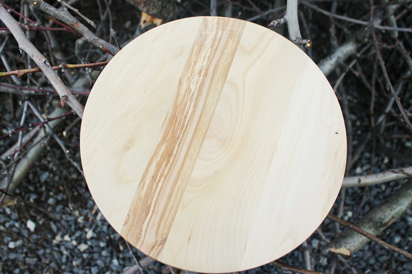 Wooden plate 25 cm 9.8 inches - unfinished natural eco friendly - made of beech wood