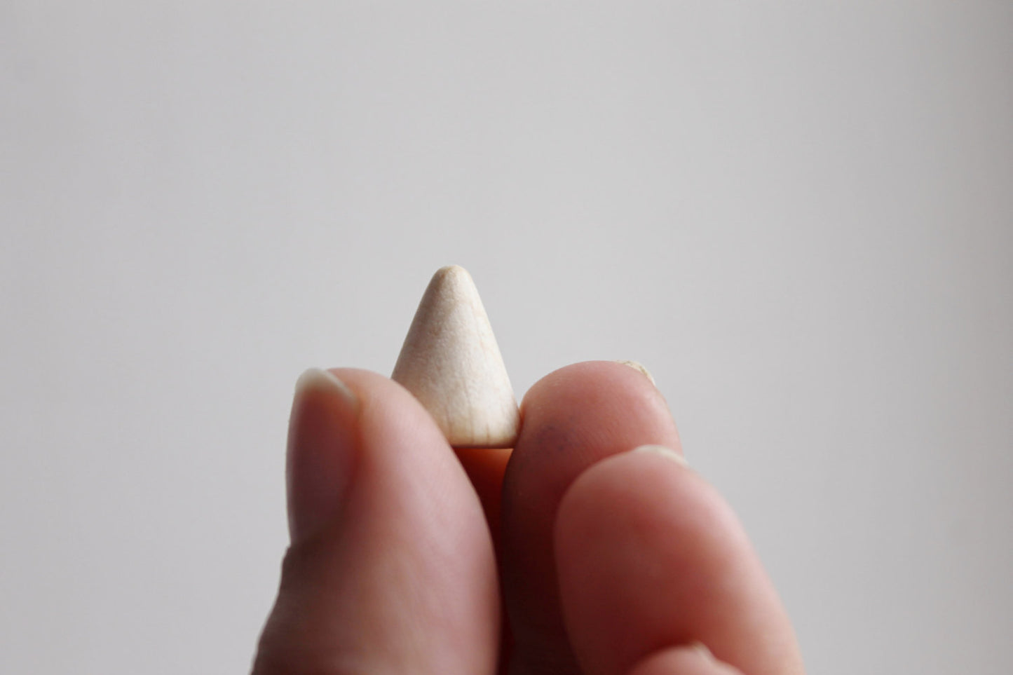 Wooden cones 14 mm x 10 mm 25 pcs -natural eco friendly - made of beech wood