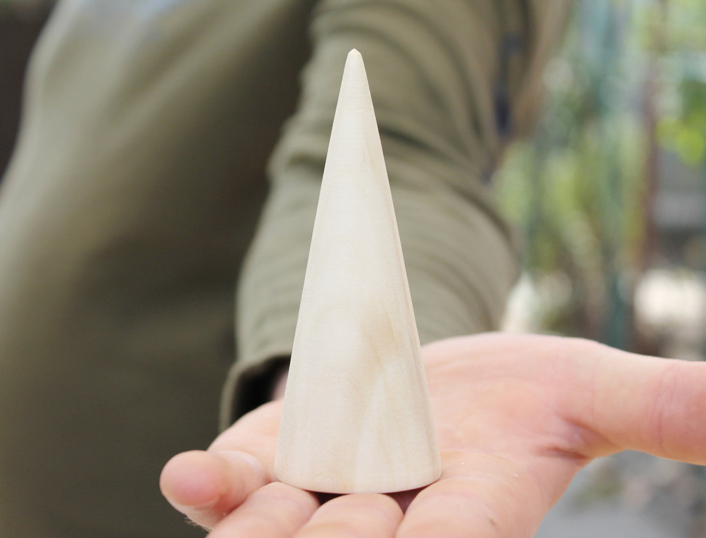 Big wooden cones 100 mm x 36 mm - natural eco-friendly