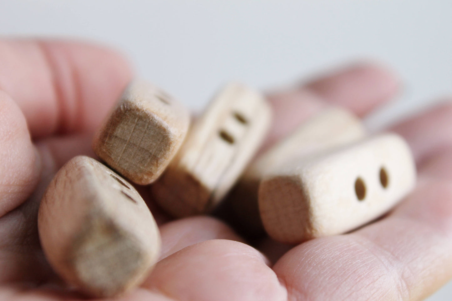 Set of 5 wooden buttons - eco friendly buttons - made in Ukraine