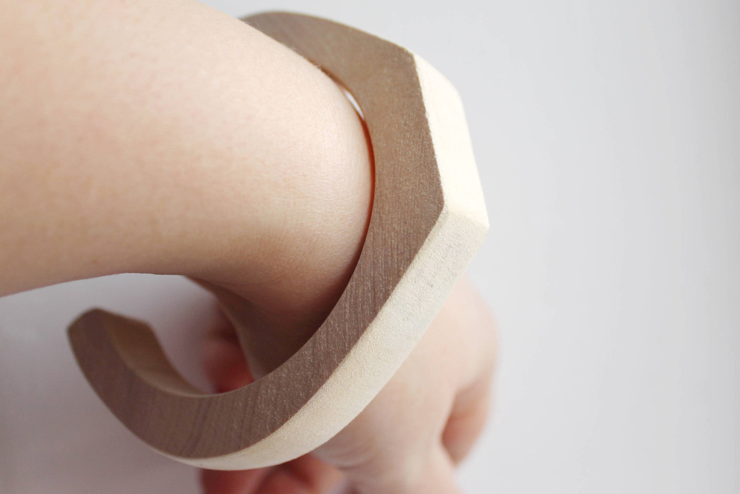 Wooden cuff unfinished drop shape - natural eco friendly TA-2 - from 10 to 45 mm (choose the size)