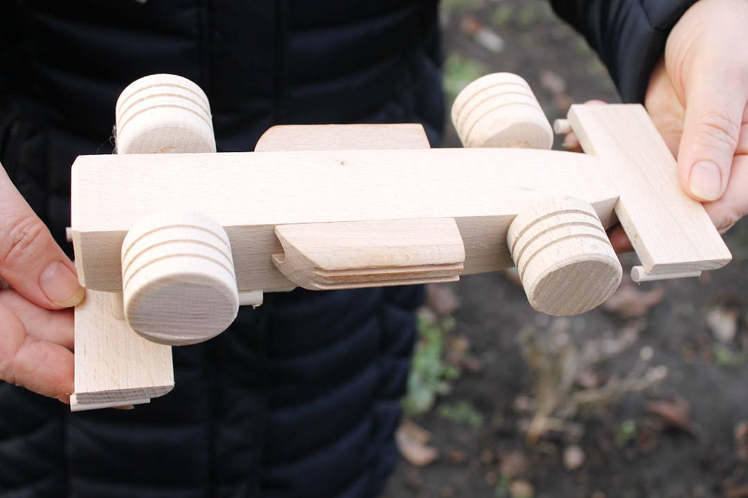 Racing-car, wooden toy, made from eco friendly beech tree