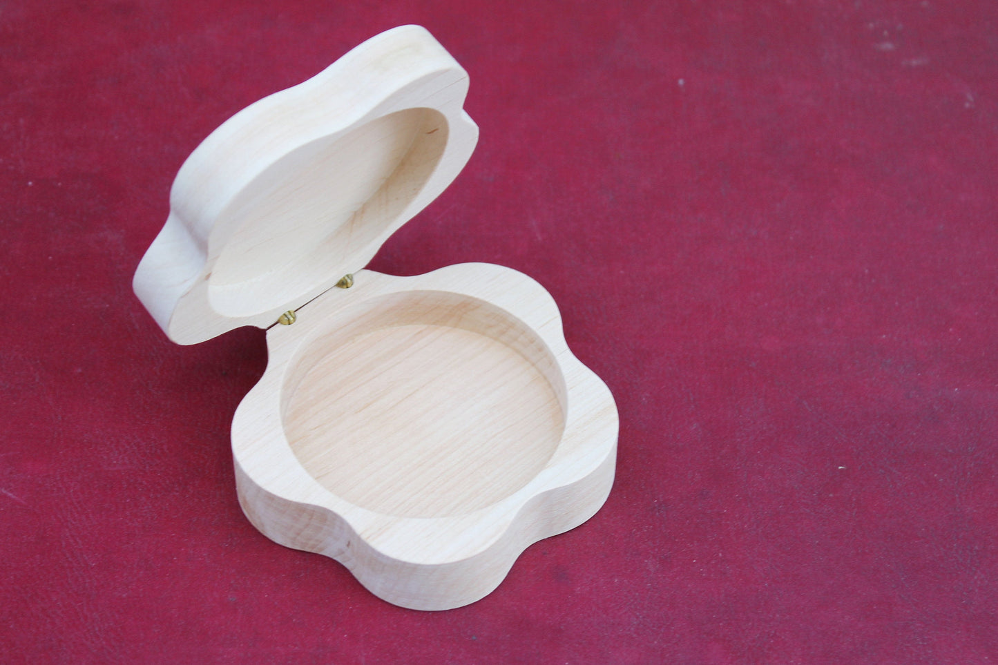 Hinged Flower-box unfinished wooden - with cover - natural, eco friendly - wedding box - engaged flower-box