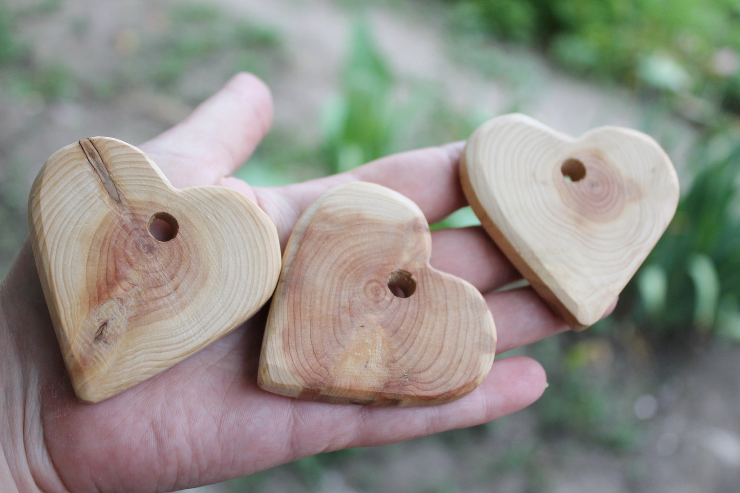 Juniper heart - big juniper heart - juniper teether - heart-teether