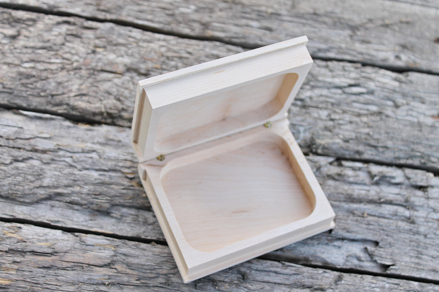 Book-box 95x75 mm - eco-friendly - made of alder wood - wooden book